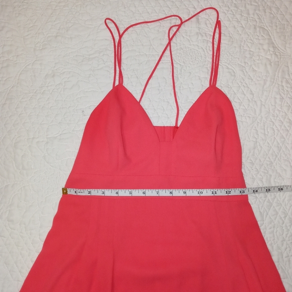 EXPRESS CASUAL DRESS SPAGUETHI STRAPS CORAL LINED - Picture 10 of 14